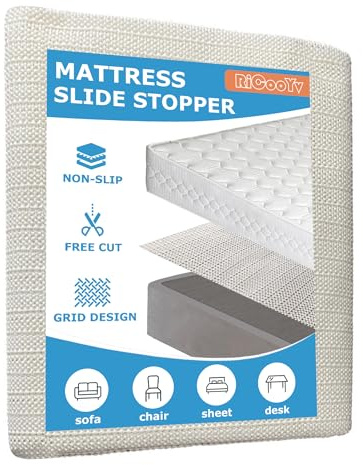 Non Slip Rug Pad Grippers - 5x6.5 Ft for Hardwood Floors, Mattress Slide Stopper Thick Carpet Pads Gripper for Tile Floors,Rug Grip for Area Rug,Sofa,Bed,Chair,Cushion Keep Your Rugs Safe and in Place