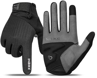 INBIKE Fahrradhandschuhe Herren 2 Finger-Touchscreen Stoßfest Elastisch Reflektiv Atmungsaktiv IHC406
