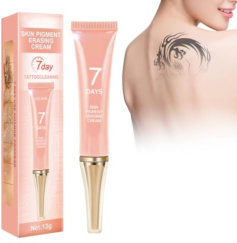 Crema Per La Rimozione Del Tatuaggio, 13g Tattoo Removal Cream Per Tatuaggio Della Pelle Pulizia Del Tatuaggio Rimozione Di Tatuaggi Colorati E Neri, La Rimozione Sicura, Veloce Ed Efficace (B)