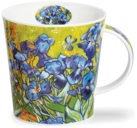Dunoon Caingorm Mug en porcelaine anglaise Motif iris
