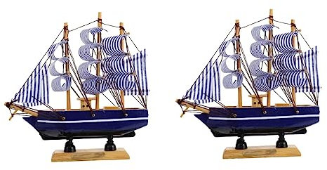 Toyvian 2 Stück Segelboot Kuchendekoration Piratendekorationen Abschlusshüte Für Kuchen Party Tischdekorationen 2023 Abschlusshüte Kuchendeckel Cupcakes Mann Dessert Bootform Aus Holz