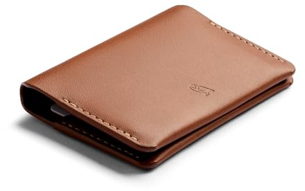 Bellroy Under Cover, Schlankes Kartenetui - Caramel | Schlanke Leder-Kartenbörse für deine Alltagskarten und Scheine