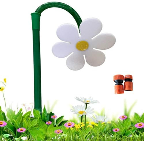 Sprinkler mit tanzenden Gänseblümchen, verrückter Sprinkler mit tanzenden Blumen, 360 ° drehbarer Sprinkler mit tanzenden Blumen, Sprinkler-Sprüher zur Rasenbewässerung, Sprinkler aus Kunststoff for d