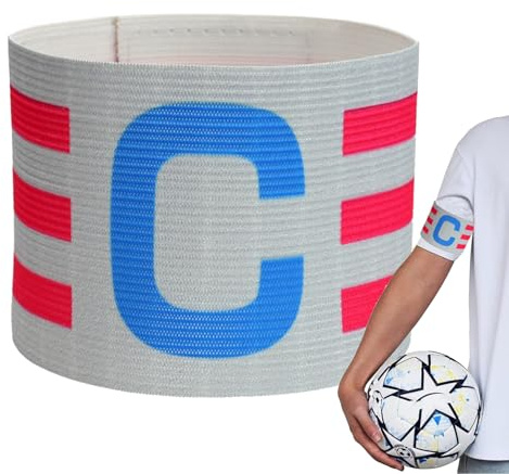 Bande di Capitano di Calcio,Bande di Capitano di Calcio - Braccio di Capitano di Sport di Calcio, Bracciale di Leadership di Capitano, da Gioco di Calcio per Adulti e Giovani
