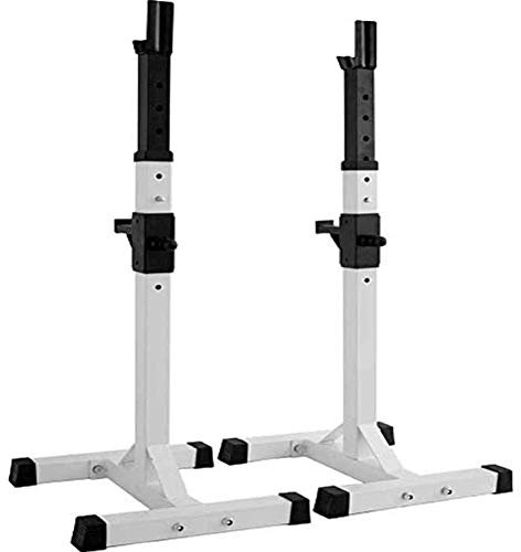 HAVVMK Squat Rack Ständer Langhantel Freihanddrücken Bank Home Gym Squat Rack Ständer, Squat Bar Rack Verstellbares Langhantel Rack Verstellbares Gym Squat Langhantel Power Rack Multifunk