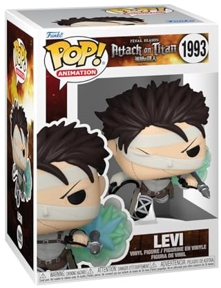 Funko POP! Animation: Attack on Titan - Levi | Offizielles Anime Merch - Vinyl Sammelfigur als Regal Deko - Geschenkidee zum Geburtstag für Fans und Sammler