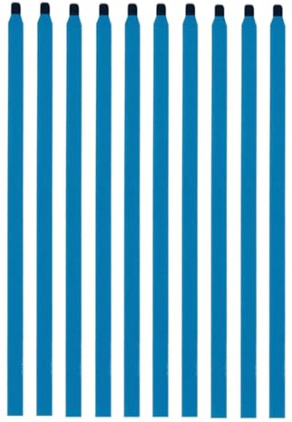 Pixaro 10pcs Battery Adhesive Strips, Blue, 21.2 cm x 0.8 cm, Double Sided Tape for Laptop Screen, Watch, Phone Screen Repair and Assembly