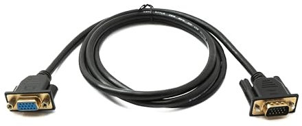 System-S Cable D Sub15 de 150 cm HD VGA de 15 pines macho a hembra DB15