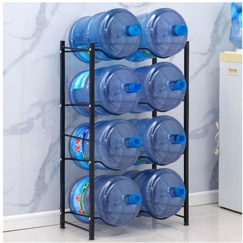 Organisateur de cruche à eau détachable à robuste en acier au carbone, porte-porte à la crèche de mousseur de refroidisseur d'eau 5 gallons, porte-bouteille de bouteille d'eau empilable, cruche à eau