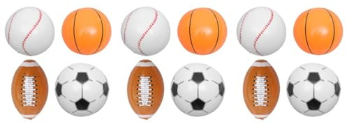 Vaguelly 3 Set Di Decorazioni Per Feste Di Compleanno Sportive Set Gonfiabile Mini Calcio Basket Spiaggia 4 Pezzi * 3