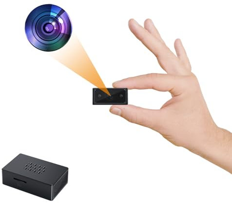 gracemai Cámara de Seguridad HD 1080P, cámara espía Oculta, Mini cámara niñera Interior/Exterior, Suitable para hogares, oficinas, Mascotas y niños (sin Wi-Fi)