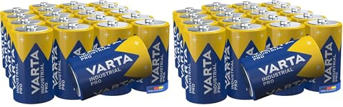 Varta Industrial Batterie D Mono Batteria Alcaline LR20, Multicolore, Confezione da 40