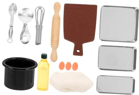 SUPVOX Utensili Da Cucina in Miniatura Accessori Da in Miniatura Kit Da Cucina Per Bambole Utensili Per Scene in Decorazioni Per Case Delle Bambole