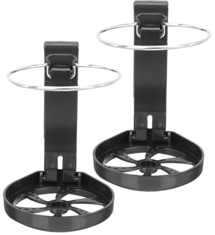 Gogogmee 2 pièces Porte Gobelets Voiture Support Boissons Pratique pour Siège Arrière Boîte de Rangement Auto Multifonction Noire Installation Rapide et Design Élégant
