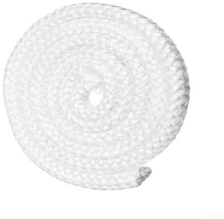 Kit di sigillatura per sportello della stufa in fibra di vetro con colla ad alta temperatura, diametro 8/10/12/14/16 mm, cavo sigillante per bruciatori a legna (2,5 m x 16 mm)
