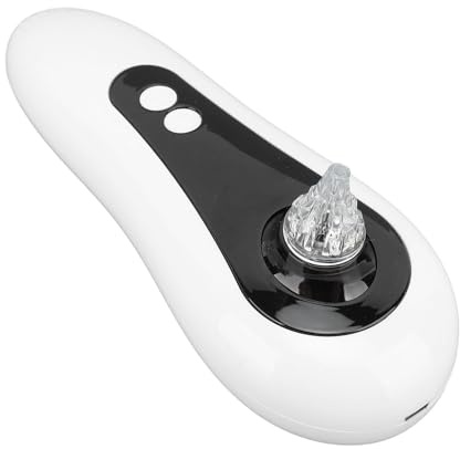 SUNGOOYUE Asciuga Orecchie Luminoso Rosso con modalità di Pulizia Rotante, Efficace Dispositivo di Rimozione Dell'acqua per la Salute Dell'orecchio, Materiale in Silicone ABS, Adatto all'età