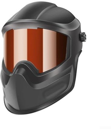 Casco de soldadura ajustable diseñado para una protección óptima en varios entornos de soldadura (lente gris)