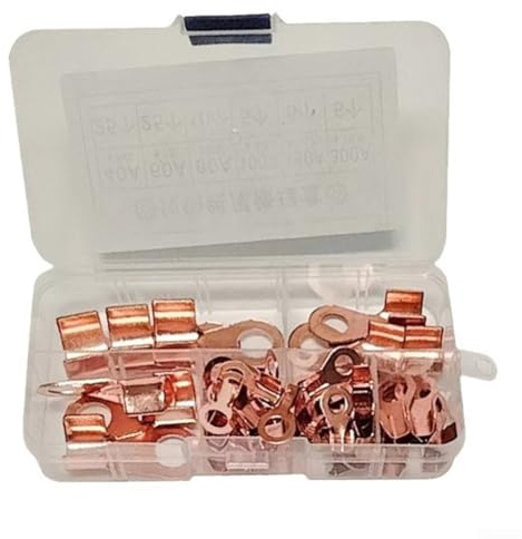 75 connettori per cavo batteria 40A/60A/80A/100A/150A/300A capocorda a crimpare capocorda per riparazione cavi