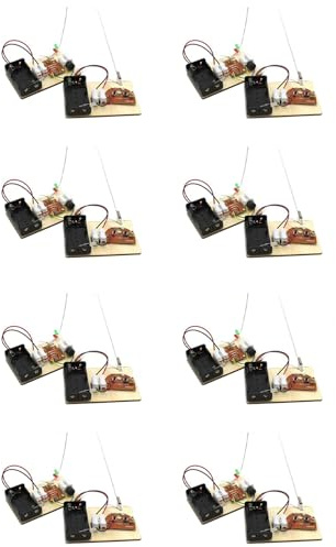 Tacdas 8X Kits Stem, Aprender Código Morse, Construir una Máquina de Telégrafo, Experimento de Circuito Eléctrico, Kit de Electricidad (Sin Batería)