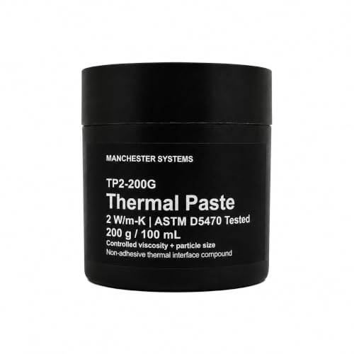 Manchester Systems TP2-200 Pâte thermique 2 W/mK, pot de 200 g