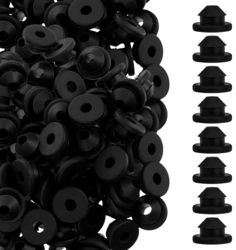 ADOCARN 100 Fundas de Cable de Goma Negro para Postes Metálicos, Protector de Cable de 5,2mm que Minimiza Reacciones Electrolíticas y Previene Entrada de Agua, Uso Interior y Exterior