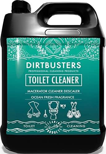 Dirtbusters Toilet Macerator Cleaner (5L) & Descaler, Deep Cleaning With Limescale Remover, Safe To Use With Pump Units, Toilets, Septic Tanks, Macerators & Urinals