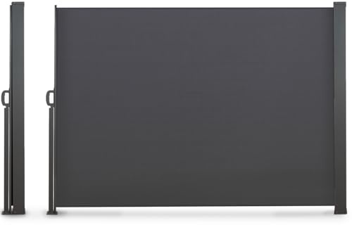 Probache - Paravent extérieur rétractable 160 x 300 CM Gris Anthracite Store latéral