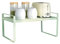 Redwestmelon Kitchen Adjustable Layered Shelf Microwave Oven Rack Countertop Freestanding Spice Rack Cupboard Bowl Dish Storage Holder Bedroom Organiser Stand