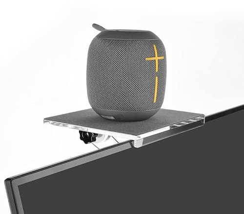 Aokicase For Alexa Echo Dot/Amazon Fire TV/Google Home WiFi/Xiaomi WiFi Router Holder No Screws Required Stand Translucent Storage Shelf Stand Accessory Rack (Translucent)