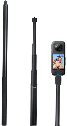 Fotoleey 3 Meter Langer unsichtbarer Selfie-Stick für Insta360 X4, X3, X2, One RS