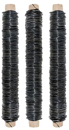 Chinchilla® Wickeldraht schwarz | 0,65 mm, 38 m Rolle | Langlebig, sicher und einfach zu handhaben | Ideal für Garten, Basteln, Floristik und Kinder | Vielseitiger Bindedraht