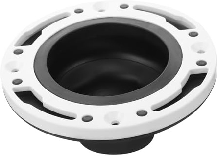 DOITOOL Toilet Flange Repair Kit Silicone Seal Black Plastic Toilet Flange Extender and Drain Pipe Repair Compatible