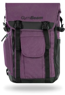 GymBeam Zaino Adventure - Zaino Multifunzionale, Grande, Impermeabile, Spazioso, Ideale per Viaggi e Palestra (Eggplant)