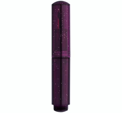 czxwyst Majohn Wancai II Mini Fountain Pen Pocket Travel Ink Pen (Extra Fine Nib, Starry Purple)