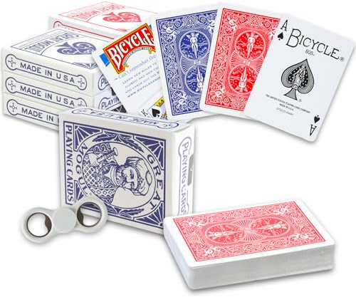 Bicycle Vintage Great Mogul Rider Back Playing Cards 6 Pack - Bundle with 6 Air Cushioned Playing Card Decks | Collectible Bulk Playing Cards