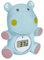 TFA Dostmann Digitales Badethermometer für Babys, 30.2034.14, HIPPO, auch für Kinder/Senioren geeignet, auch für Pools/Whirlpools, in Nilpferd Form, 9,8 cm hoch, blau