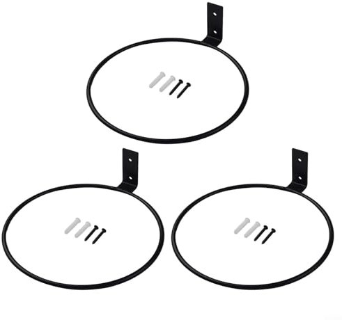 Set di 3 supporti in metallo per appendere anelli per piante ed erbe (L)