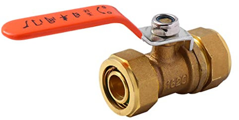 DIYEAH Brass Ball Hose Barb Valve for Water Heater Shut Off High Pressure Control Valve Lightweight Simple Structure Suitable for Garden Water Control and Fuel Lines