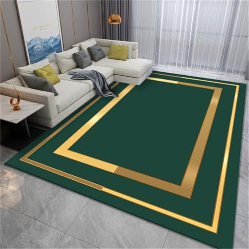 Kunsen Flokati Teppich Waschbar Tepiche Für Wohnzimmer Modern Moderner Stil super luxuriös 100X200CM