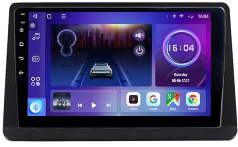 Android 14 Radio de Coche 9 Pulgadas Doble DIN para Mitsubishi Pajero 2 V30 V40 V20 1991-2004 con Carplay Cámara Trasera Micrófo GPS Navigation Bluetooth Controles del Volante(F5(8+256G))