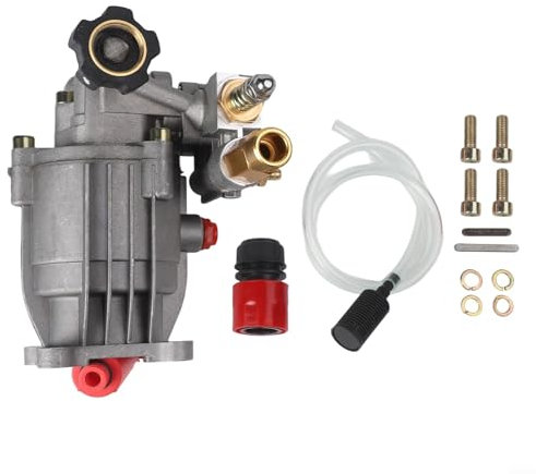 Eawfgtuw Pompa idropulitrice orizzontale albero 3/4, 3400PSI 2.5GPM, Pompa di ricambio per idropulitrice, Pompa idropulitrice per rondella a gas