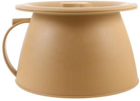 Anneome Padella Per Urina in Plastica Resistente Coperchio e Base Antiscivolo Vaso Da Notte Portatile Per Adulti e Ragazzo Ragazza Ragazza Per Camera Da Letto