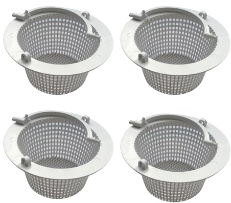 Générique 4 Pièces Panier Skimmer Piscine, Panier Crépine pour Piscines Creusées, Filet De Préfiltre De Piscine Remplacement, Accessoires Piscines, Retrait Facile (Couleur Aléatoire)