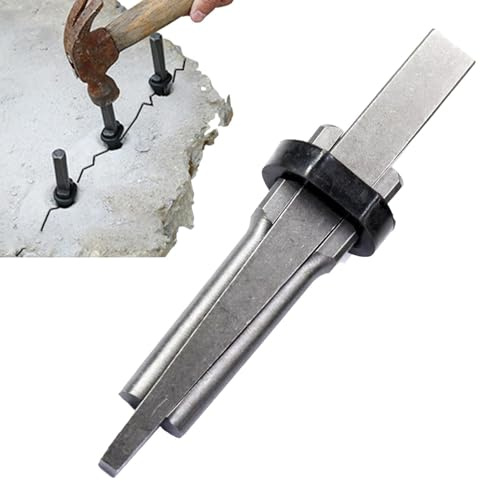 Steinspaltkeile - Heavy Duty Eisen Spaltwerkzeug | Kalkstein Granit Meißel | für Mauerwerk, Steinbruchbau, Schneidarbeiten u