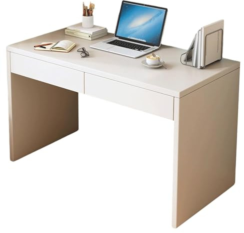 XIGOUZIQU Sekretär Computertisch Konferenztisch Stabiler Schreibtisch mit Schubladen stabil und langlebig for Stabilität Büro, Zuhause(80cm(31.49in))
