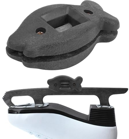 Agatige Affilacoltelli per Pattini da Ghiaccio, Affilacoltelli per Pattini da Hockey Affilatrice per Scarpe Affilatrice per Lame per Bordo Strumento per la Manutenzione Mola con Pietra (Nera)