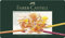 Faber-Castell 110060 Polychromos Malstifte, 60er-Buntstifte-Set in einem eleganten Metalletui, Leuchtende Farben mit dicken 3,8-mm-Minen und säurefreien Pigmenten für verschiedene Oberflächen