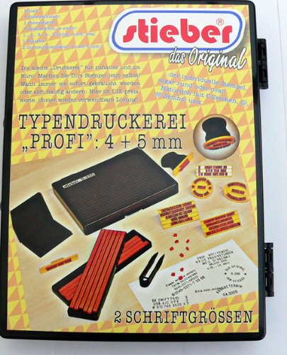 Typendruckerei PROFI Stempel zum Selbersetzen setzen selbstsetzen selbstmachen