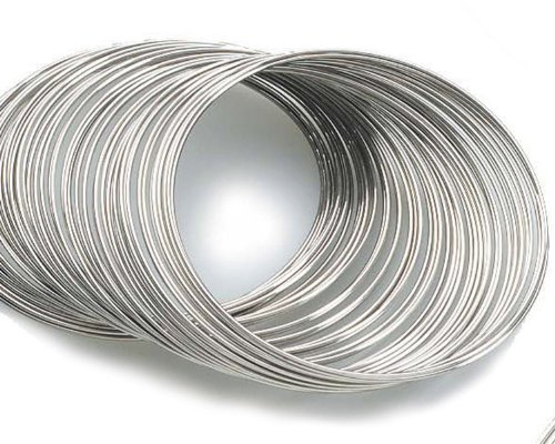 80 Circles Silvertone Bracelet Rigid Steel Memory Wire, resisted Non-tarnished Steel Wire ~ Jewelry Making