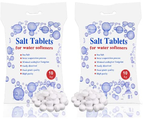 WATER SOFTENER SALT TABLETS 10KG 2 packs large saving